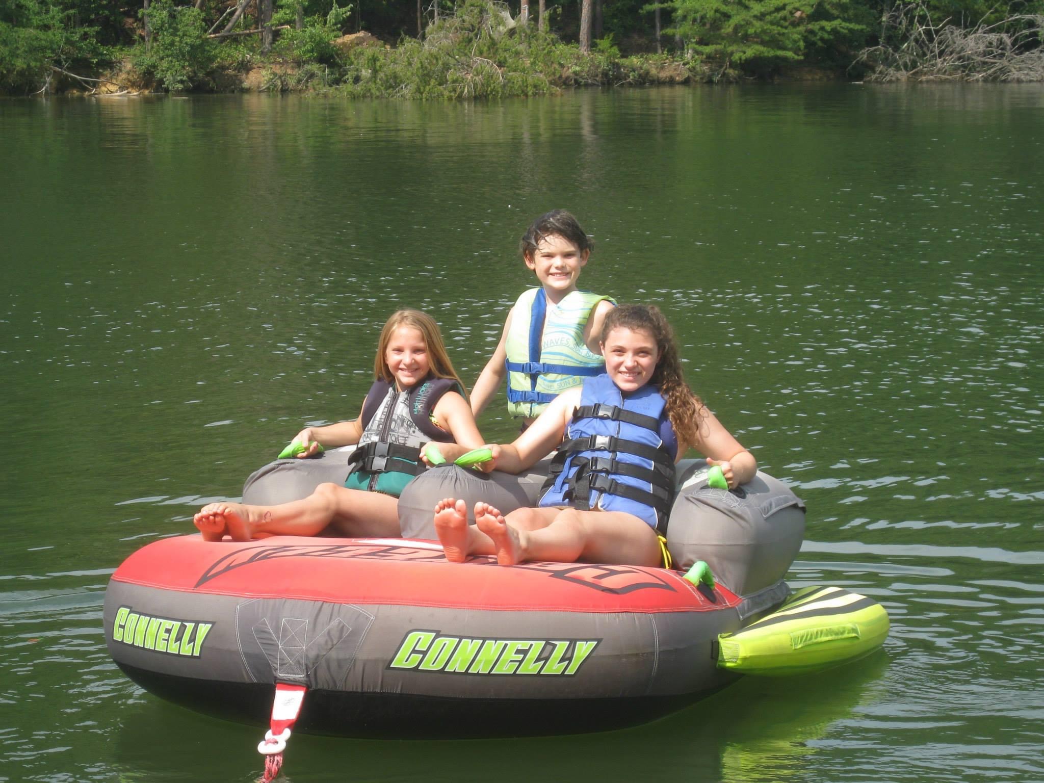 floating on lake first lutheran church camp in chattanooga tn