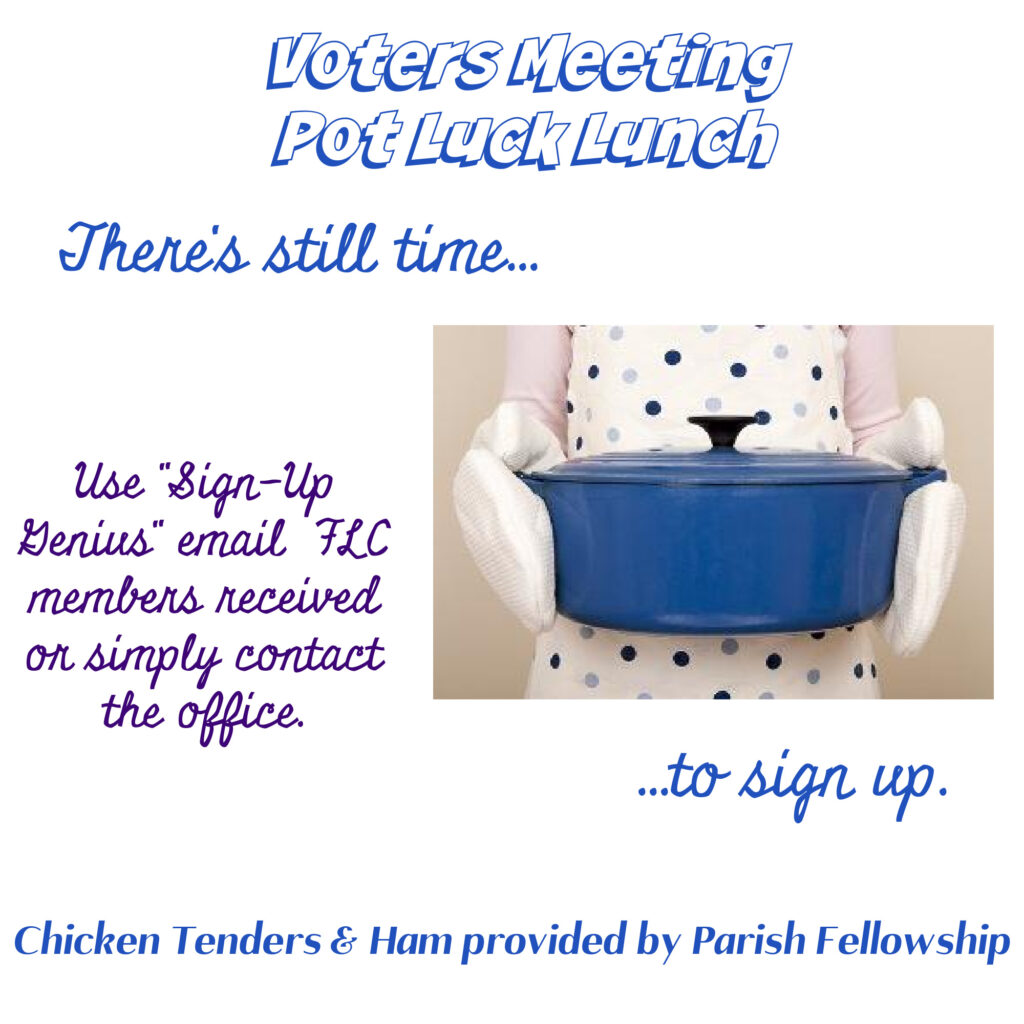 Voters meeting pot luck Voters meeting pot luck