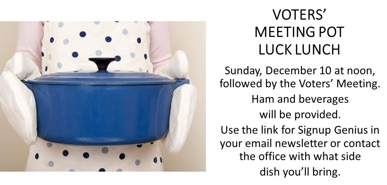 Pot Luck Lunch Voters Meeting Dec 2023 Pot Luck Lunch Voters Meeting Dec 2023