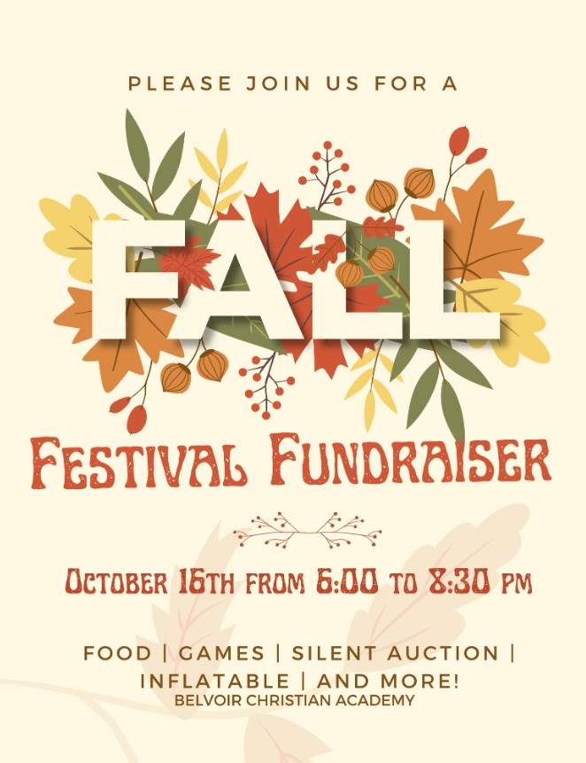 BCA Fall Festival Flyer 2025
