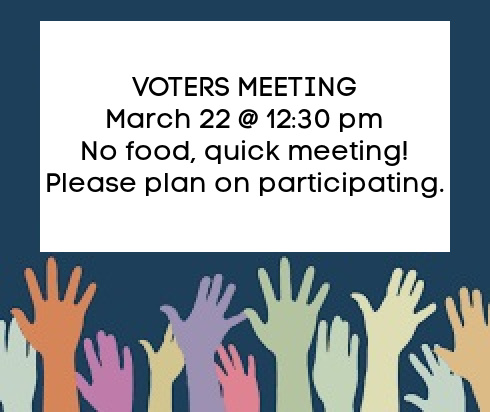 Voters Meeting no lunch